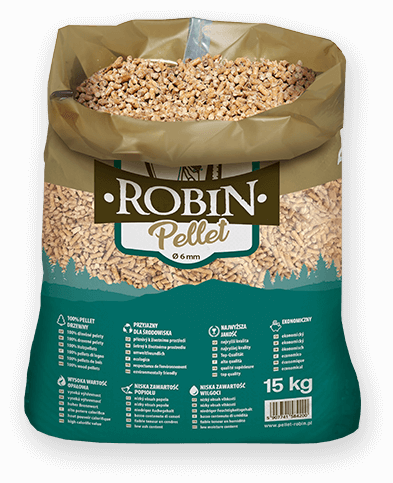 worek pelletu opałowego Robin do kupienia w Kaliszu lub sklepie internetowym